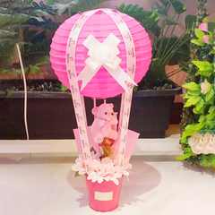 Pink Hanging Bear Basket