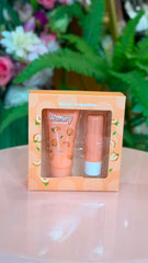 Water Embellish Lip Balm & Hand Cream Set Peach