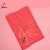 Leather Leaf Pendant Diary Mix Colors