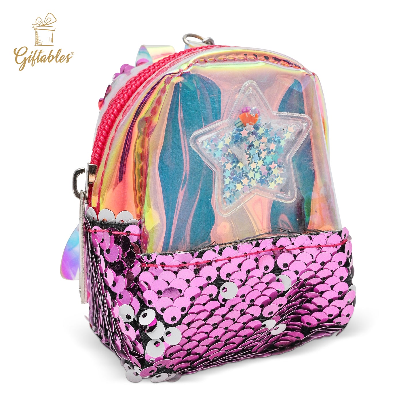 Sequins keychain bag pack