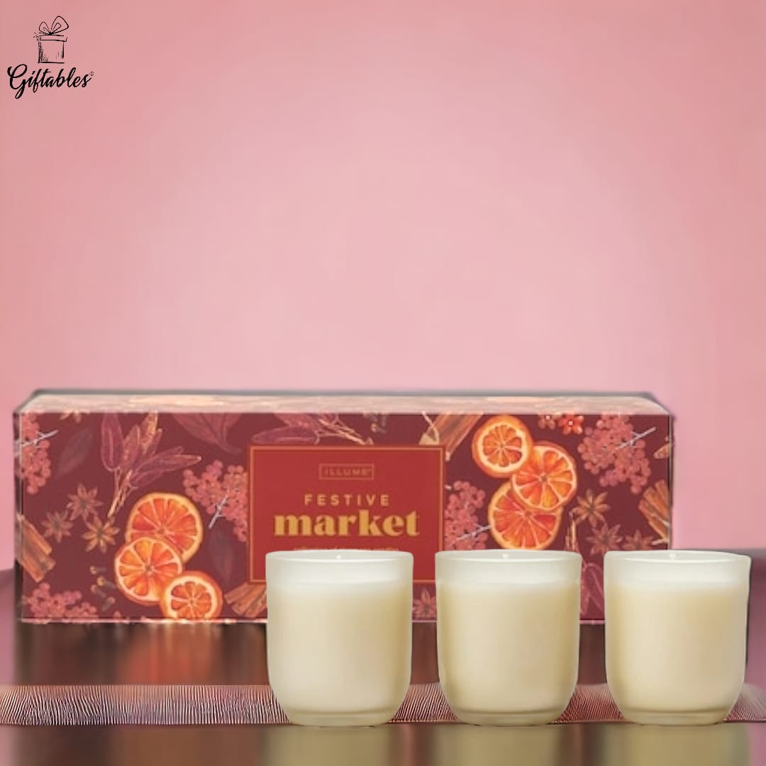 Festive Market scented candles set