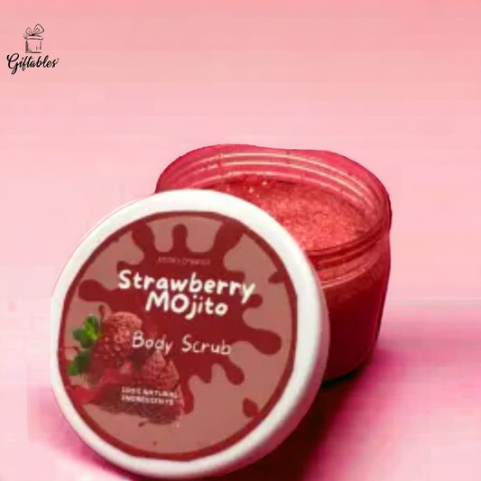 Strawberry mojito body scrub