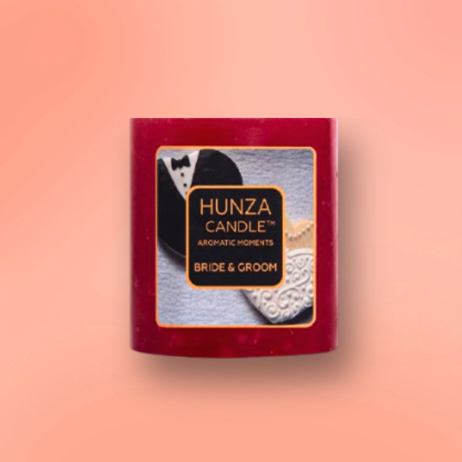 Hunza Pillar Candle - Bride & Groom