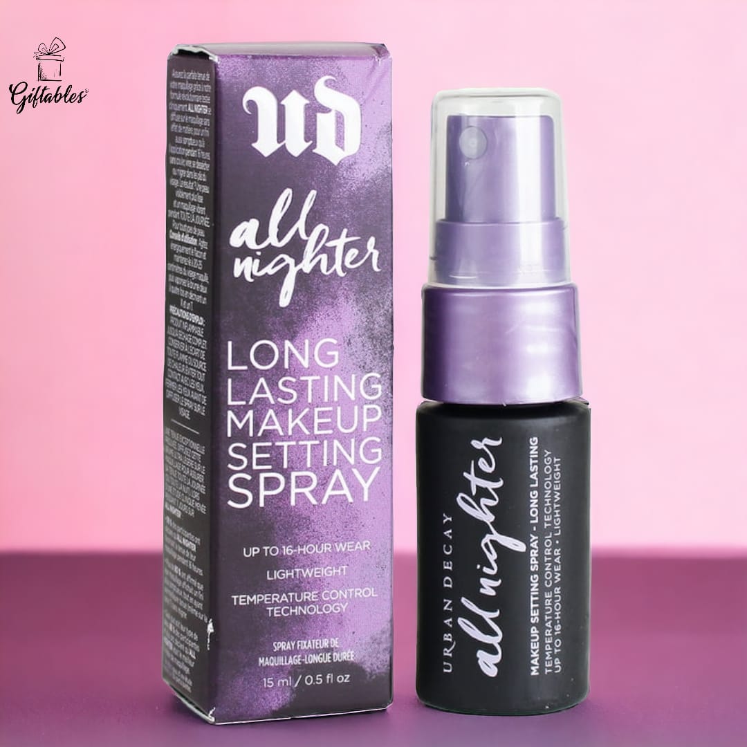 UD all nighter makeup setting spray