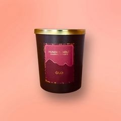 Hunza Candle Black Jar Medium Glass - Oud