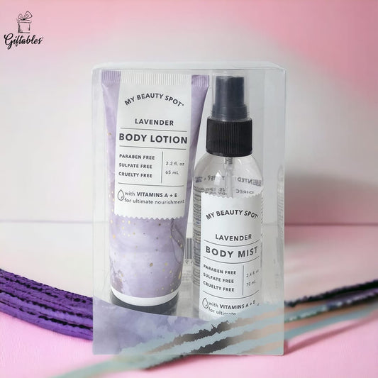 My beauty spot body lotion and mist set lavender