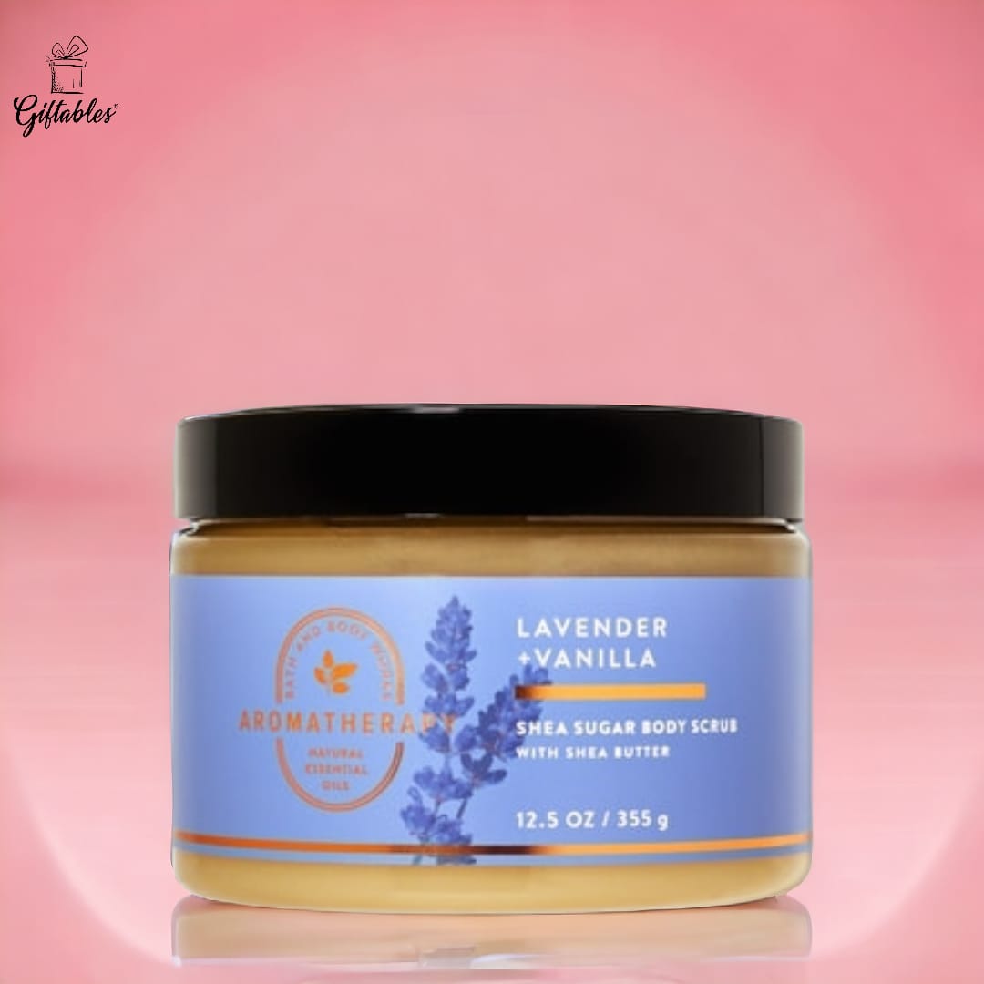 Aromatherapy lavender + vanilla body scrub