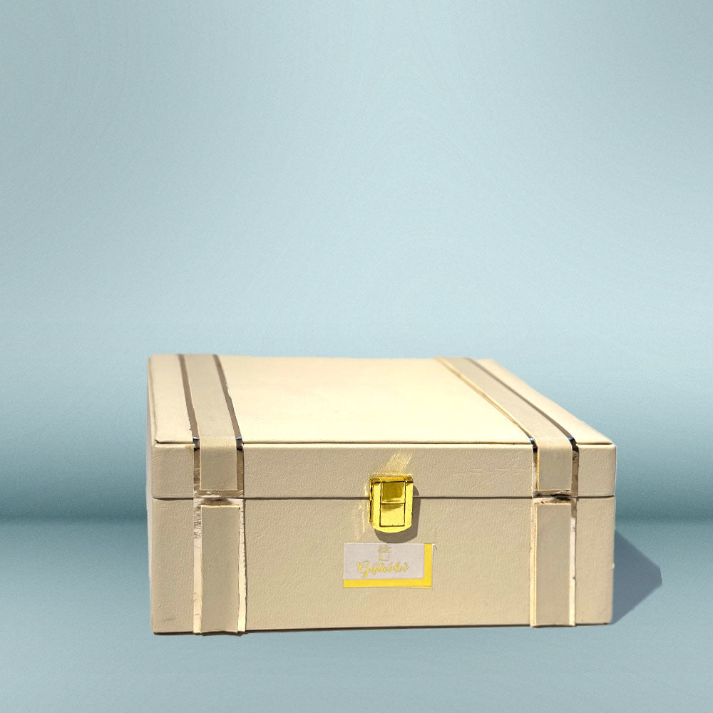 Giftables white leather box