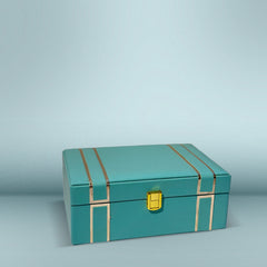 Giftables sea green leather box