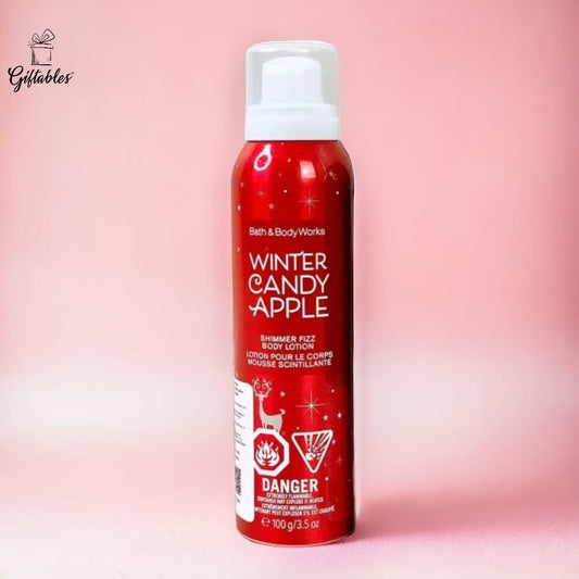 Bath & Body Works shimmer mist body lotion, winter candy apple