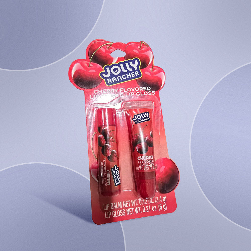 Jolly Rancher Cherry Flavored Lip Balm & Lip Gloss set