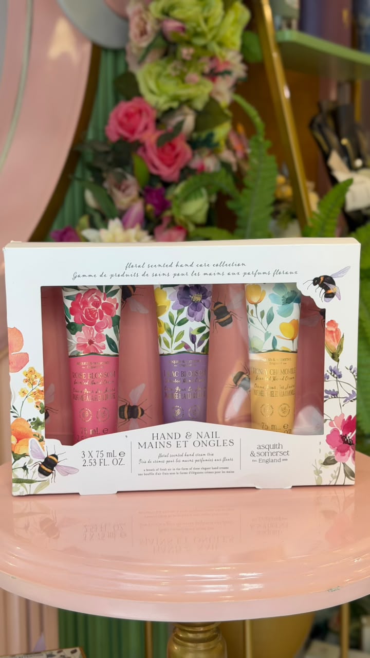 Floral Hand & Nail Cream Set