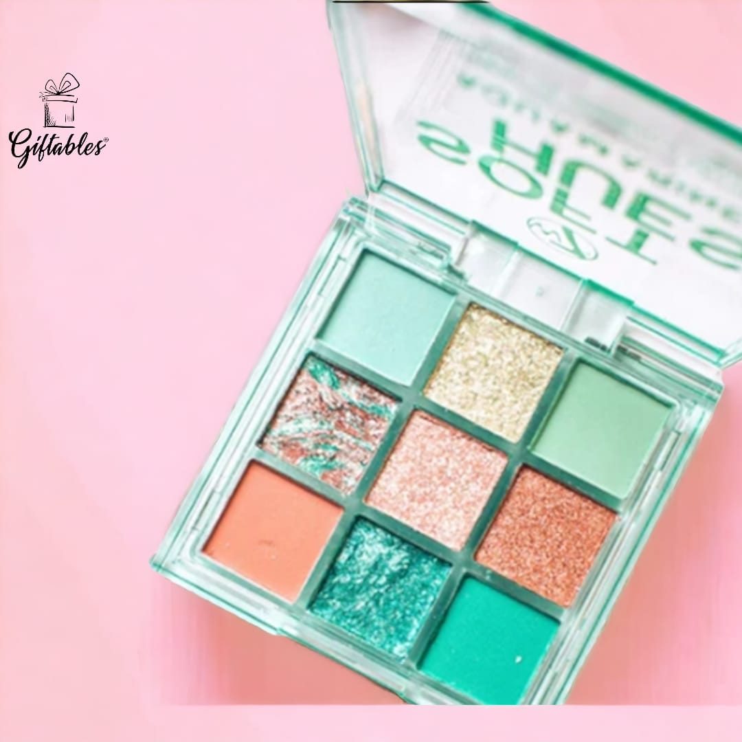 w7 soft hues aqua marina  pigment palette