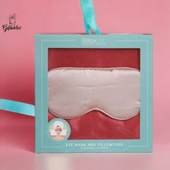 Satin Pillowcase & Eye Mask Set - Pink