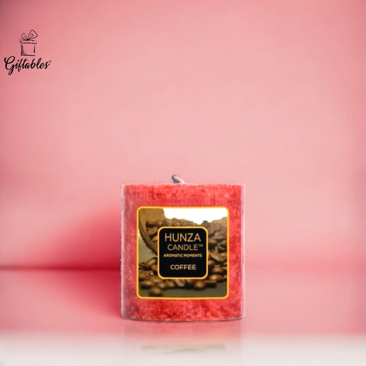 Hunza pillar candle coffee