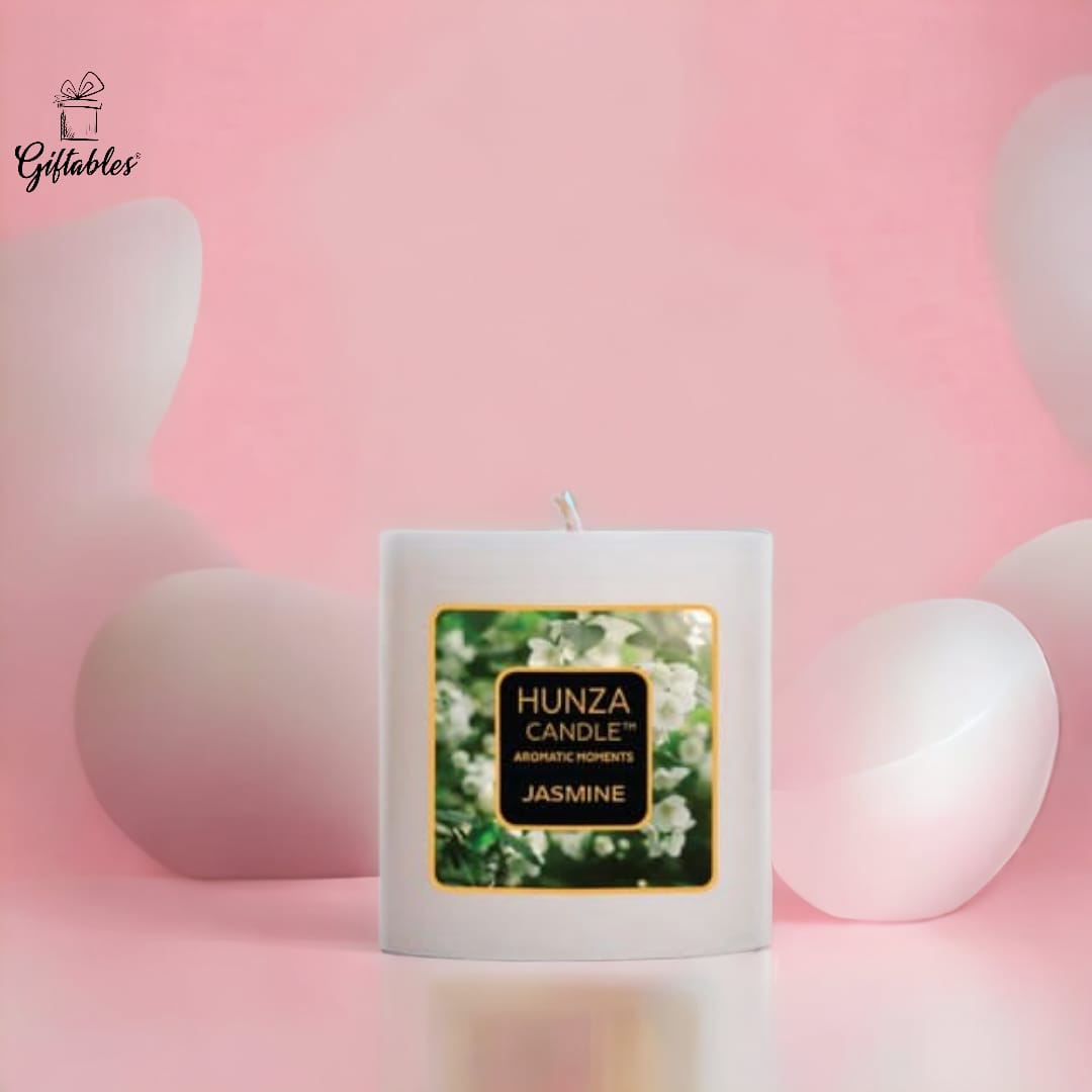 Hunza pillar candle jasmine