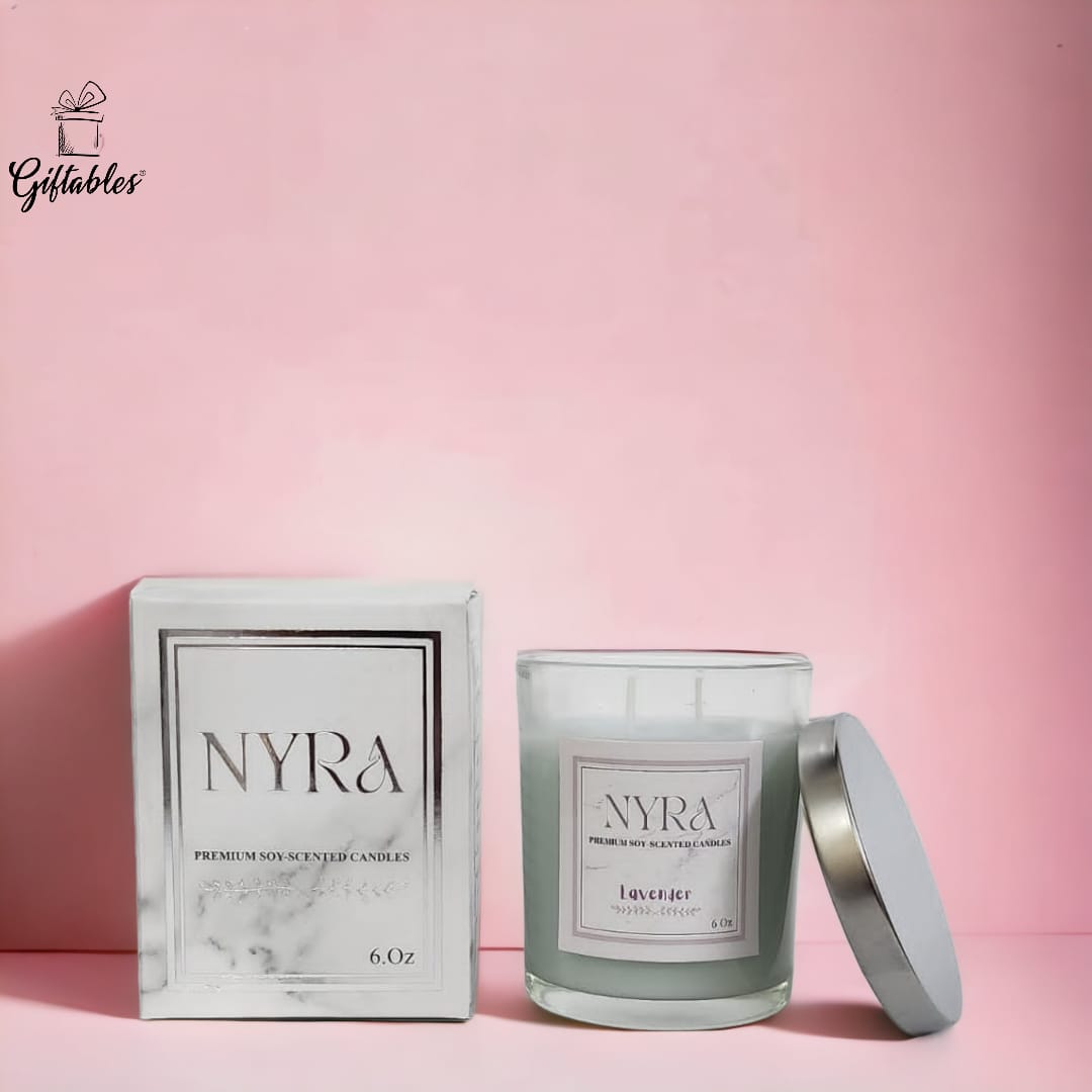 NYRA premium soy scented candle lavendar