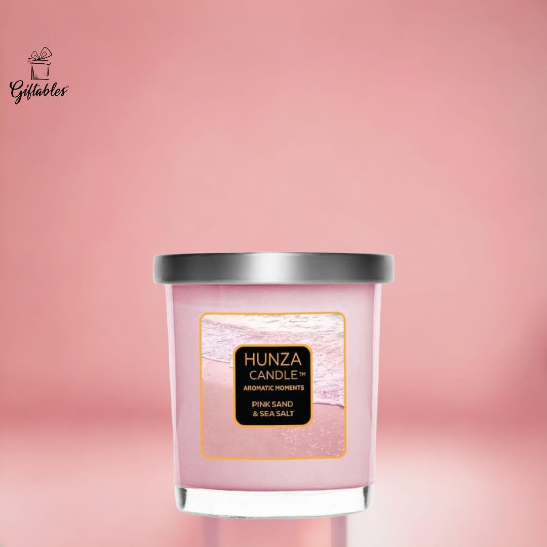 hunza candle pink sand sea salt