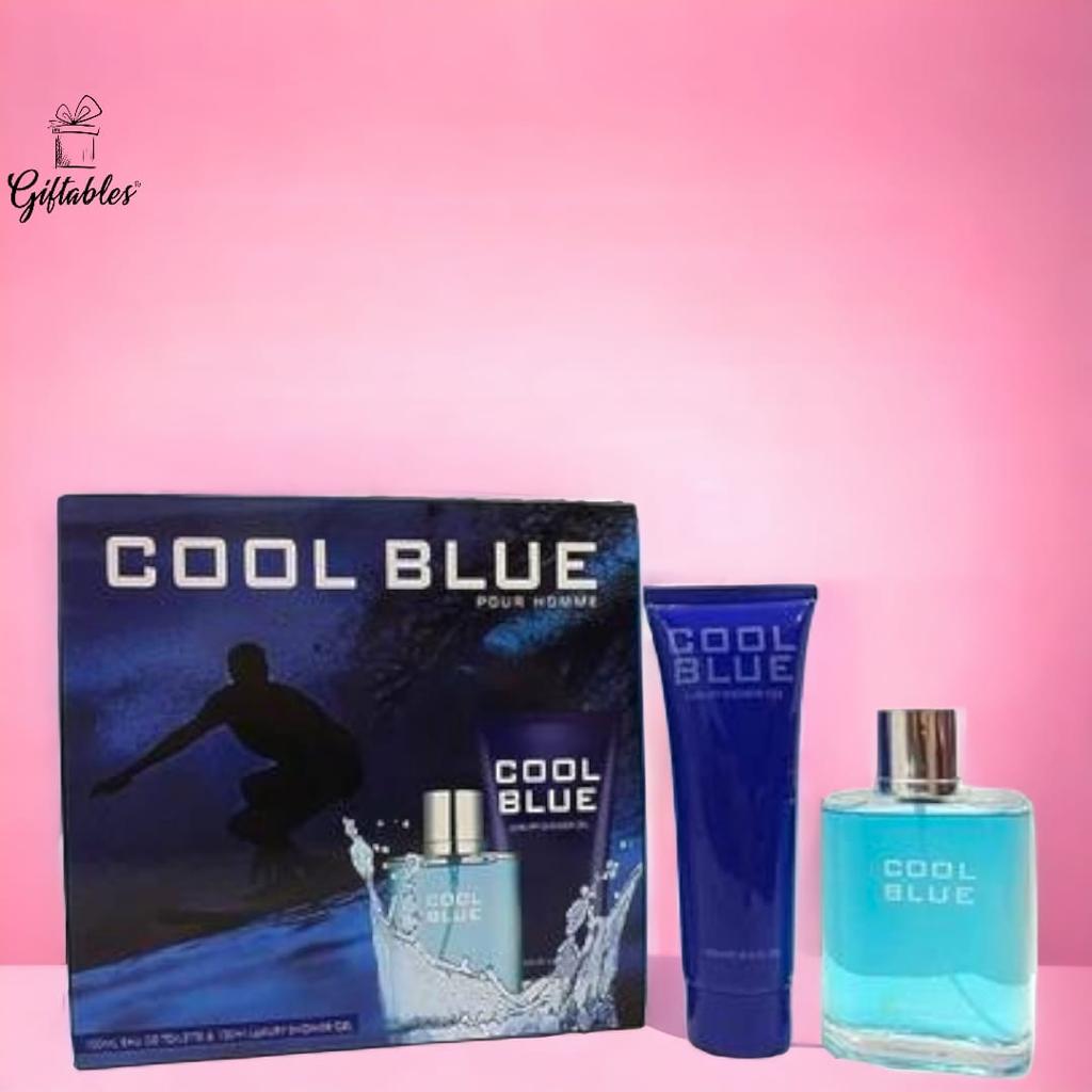 COOL BLUE POUR Homme Perfume Gift Set For Men