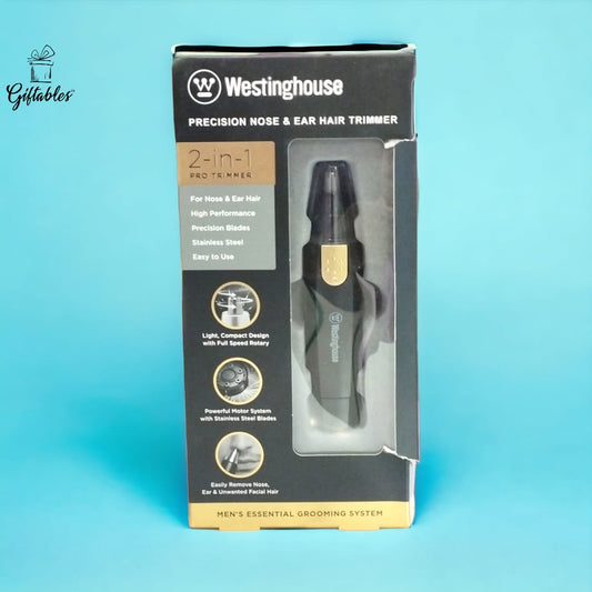 Westinghouse precision nose & ear hair trimmer high performance, stainless steel