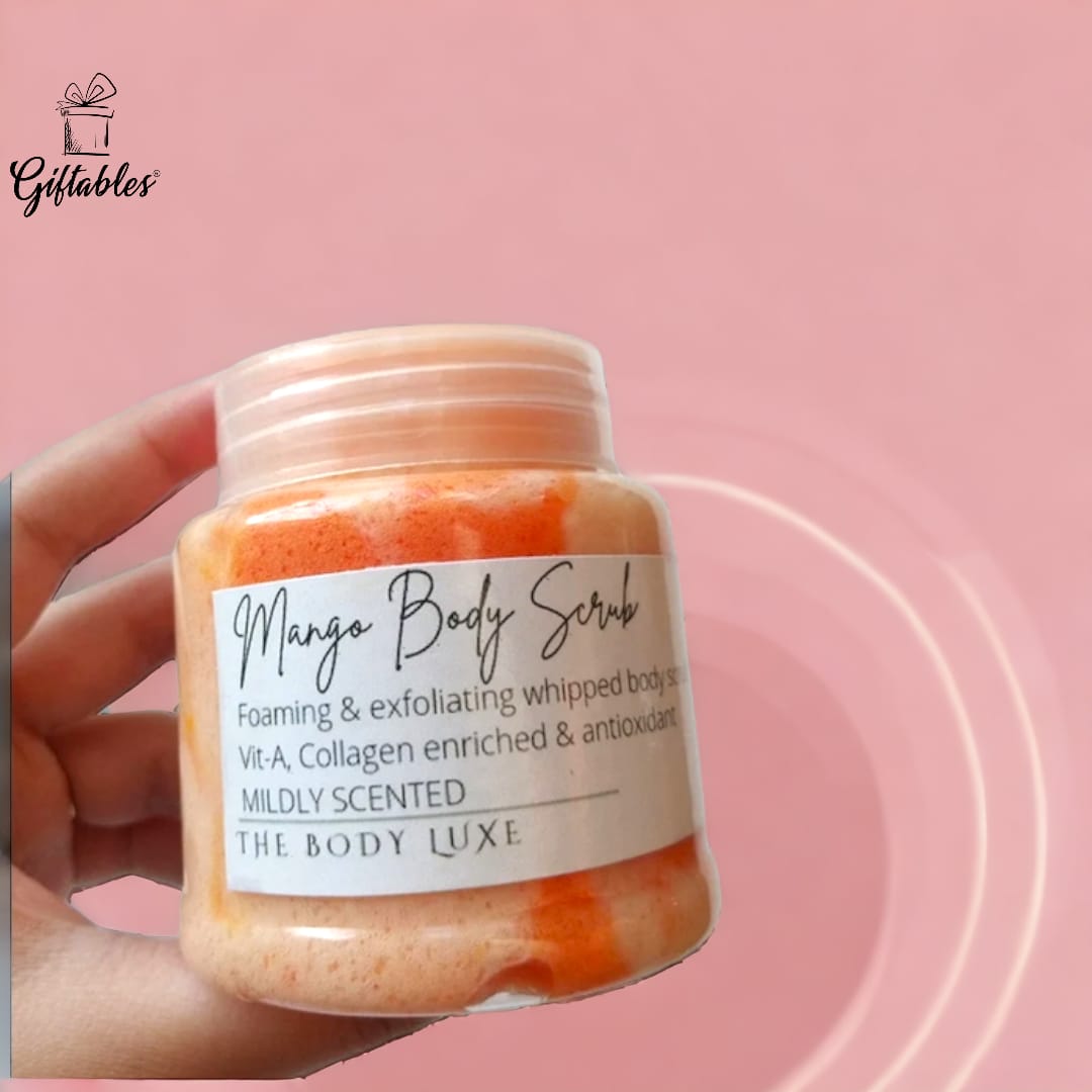 Body Luxe Mango foaming & exfoliating whipped body scrub