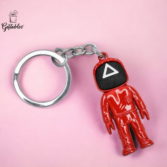 SQUID GAME Action Figure Stainless Steel Keychain