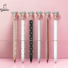 Diamond Crystal Metal Pen Ballpoint Pen