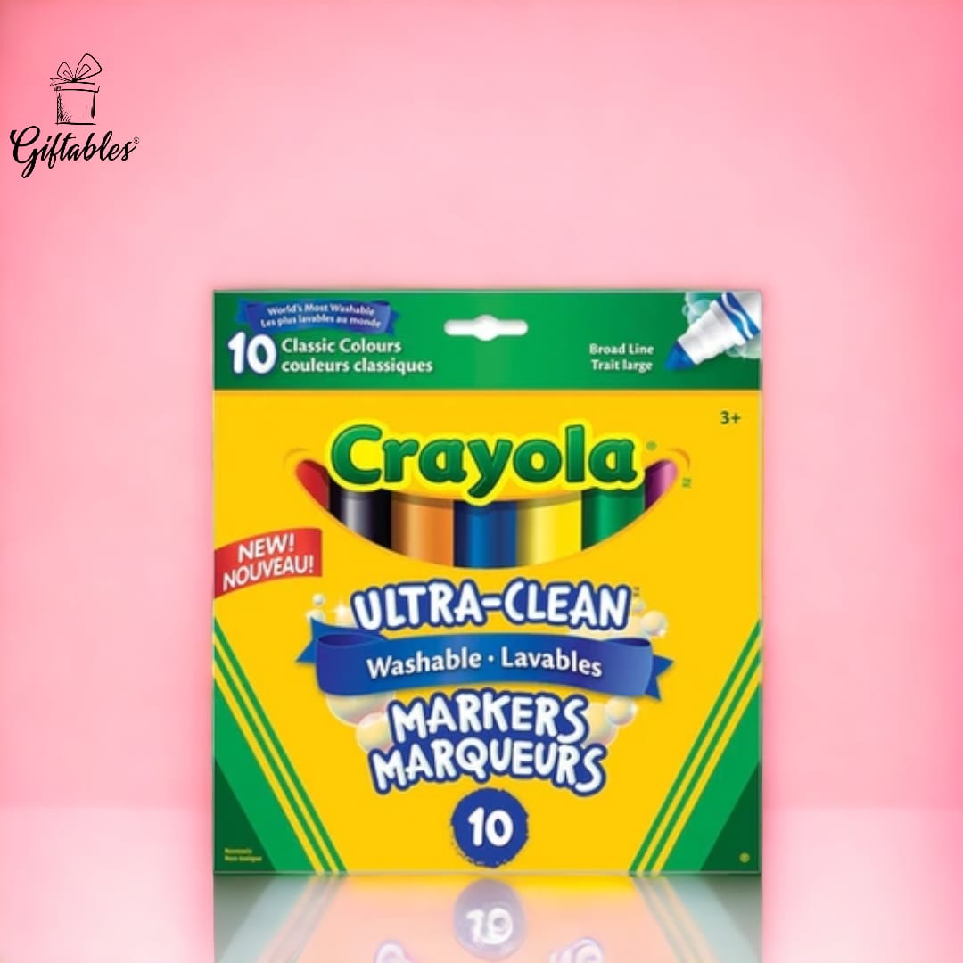 Crayola ultra-clean classic colours markers 10 pack