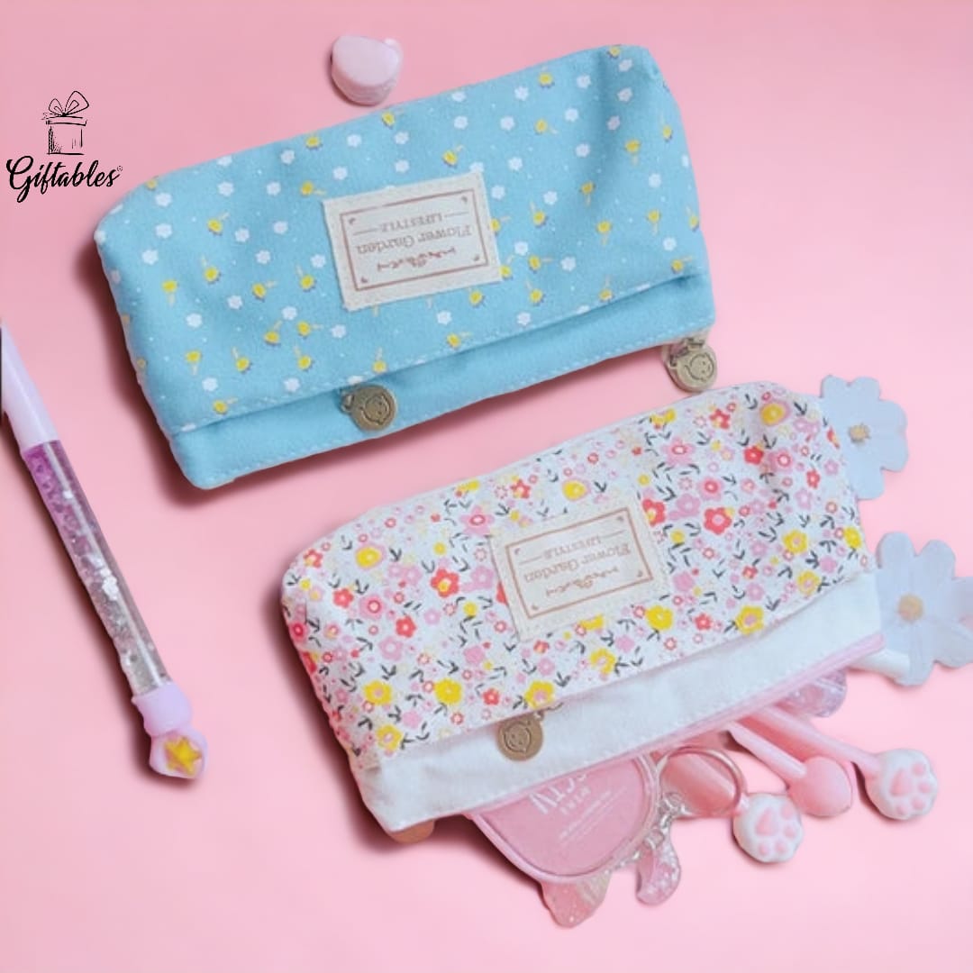 Double Zipper Pencil Case