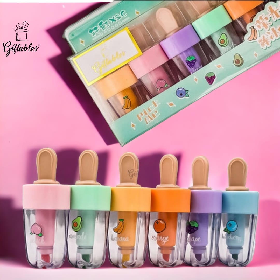 x&c icelolly highlighters set of 6 pcs