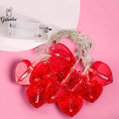 led red heart shape lights