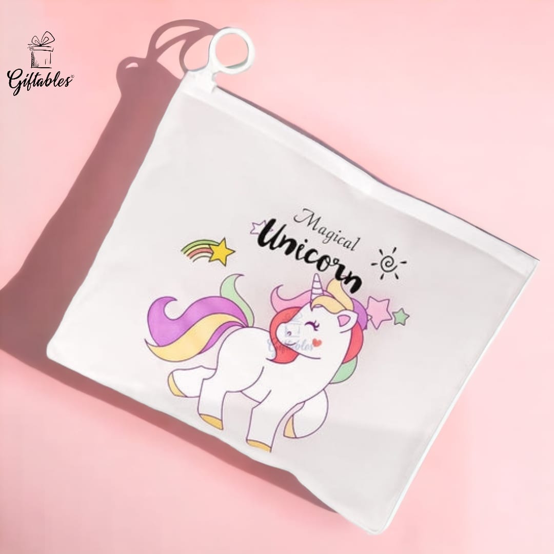 pvc unicorn pouch