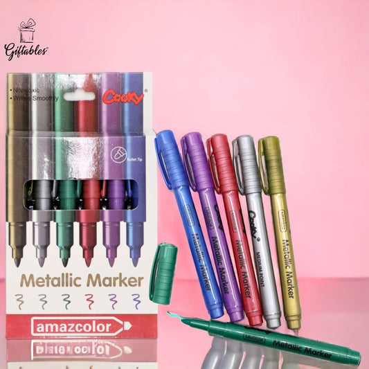 Amazcolor mettalic marker pack of 6