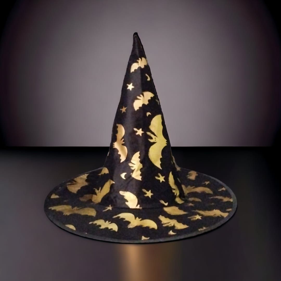 Halloween Hat Black Gold