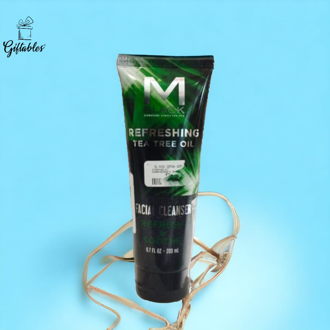 M Black Refreshing Tea Tree oil facial cleanser for men 200ml