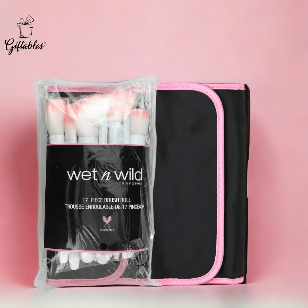 Wet & Wild 17 pc makeup brush roll set