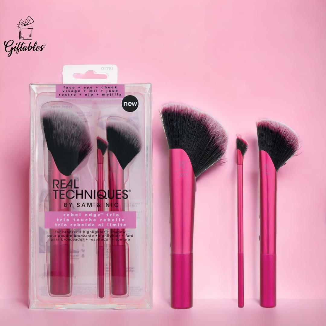 Real Techniques rebel edge trio brush set