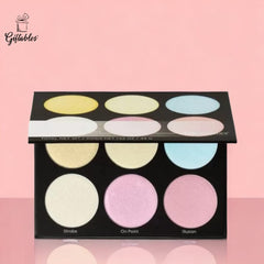 BH COSMETICS - Blacklight Highlight 6 COLOR PALETTE 