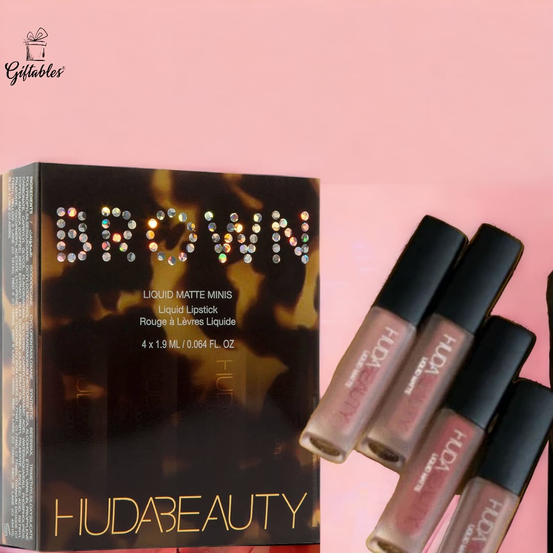 Huda Beauty Brown Liquid Matte Minis Set