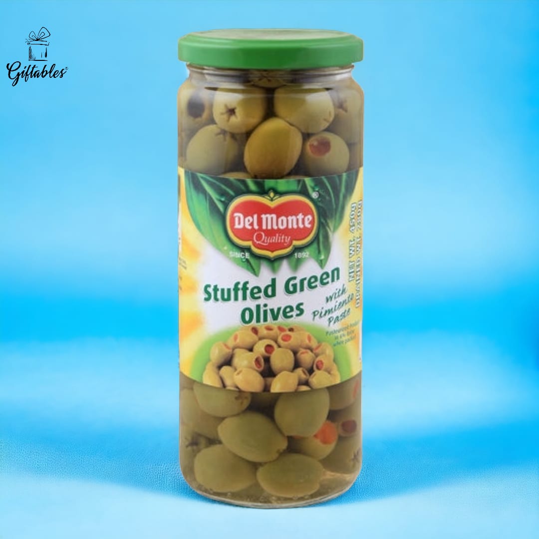 delmonte olive green stuffed 450 grams