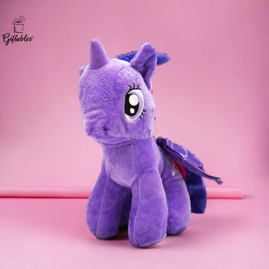 soft toy unicorn small purple