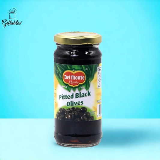 delmonte olive black pitted 235 grams