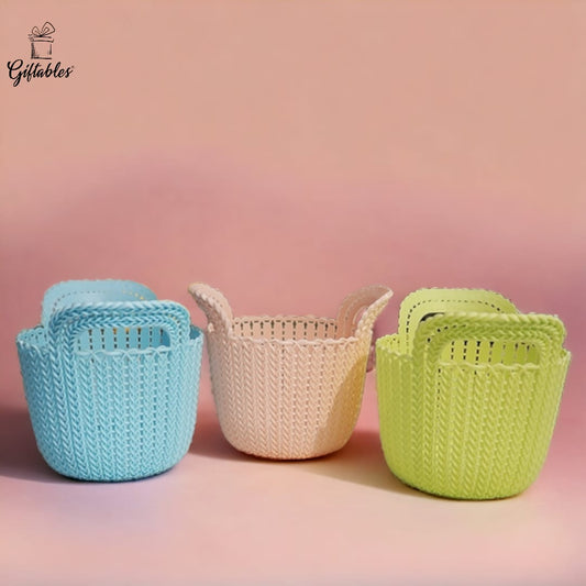 Plastic colorful basket