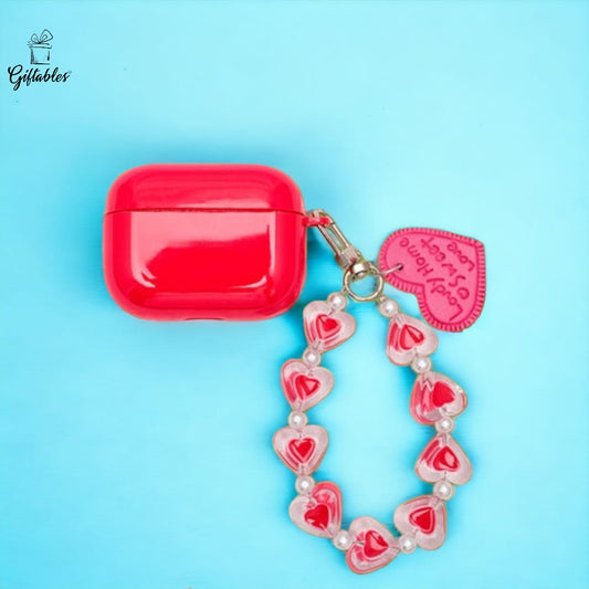 Gradient Love Heart Bracelet Case For Airpod Cover