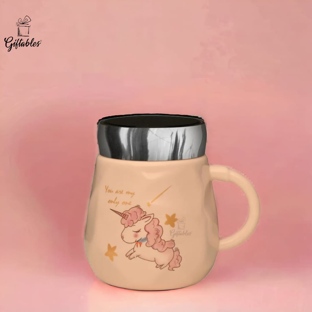 unicorn mug glass lid