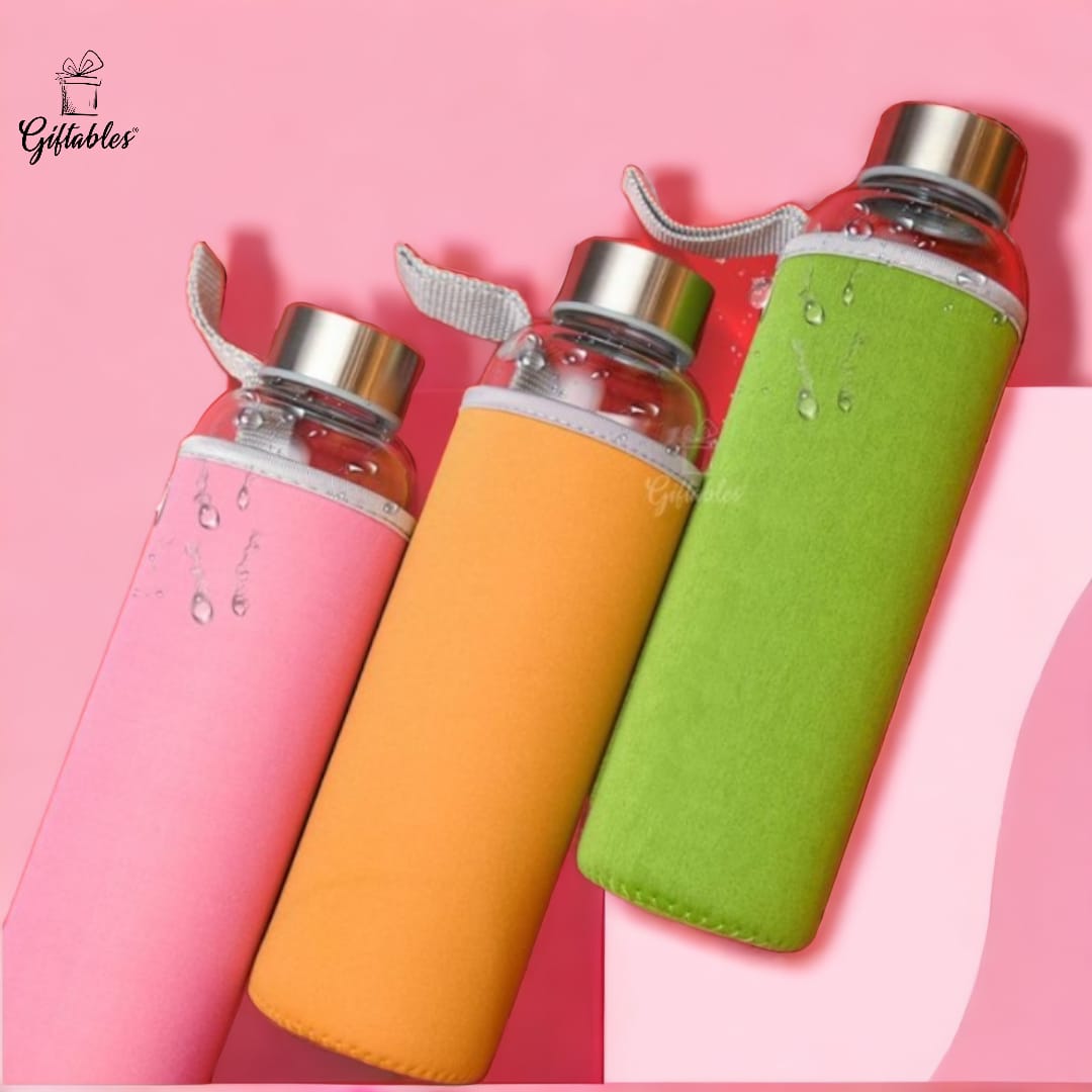 kleeyo glass water bottle