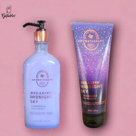 Aromatherapy gift set, body lotion + body wash