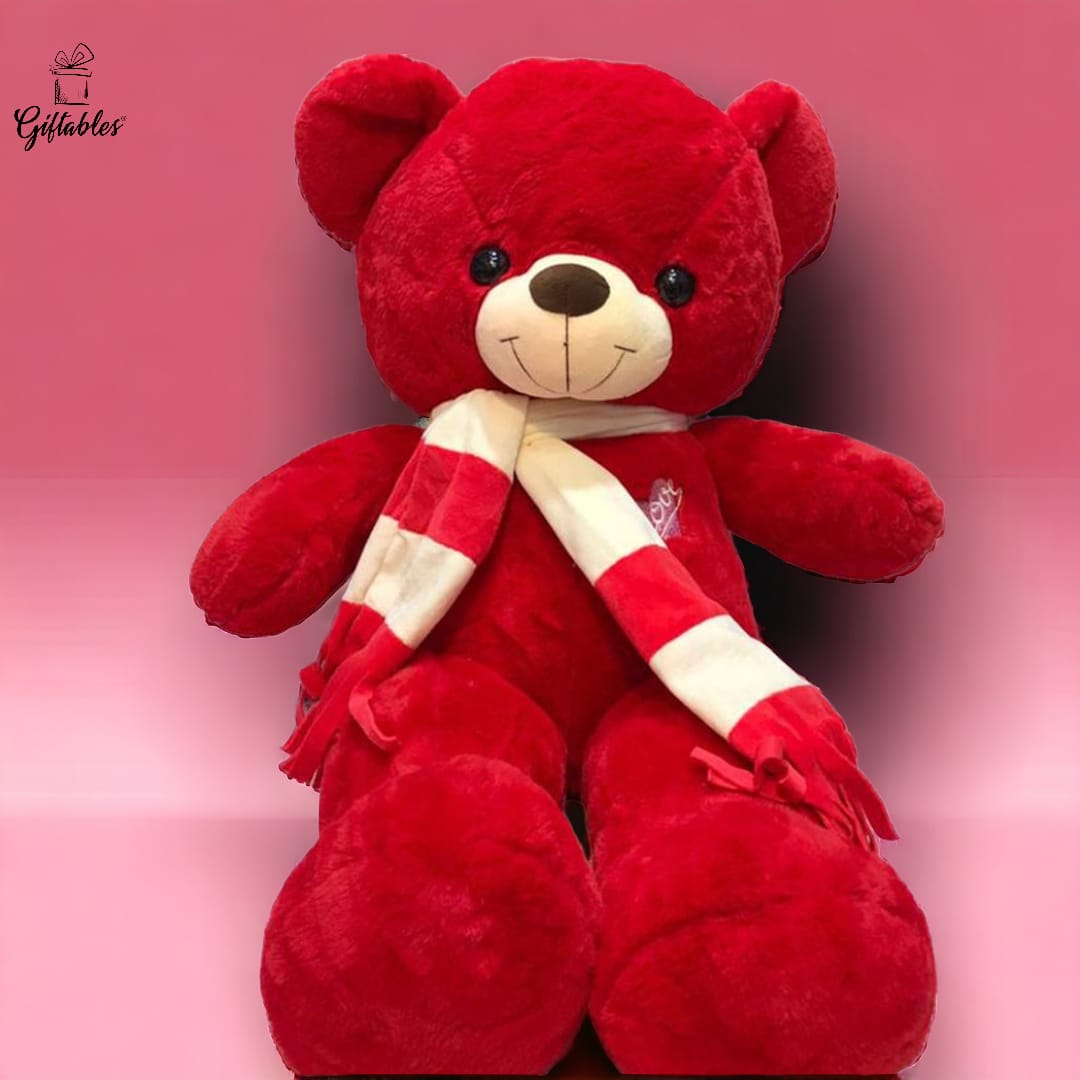 Red Muffler Bear 2.5 FT