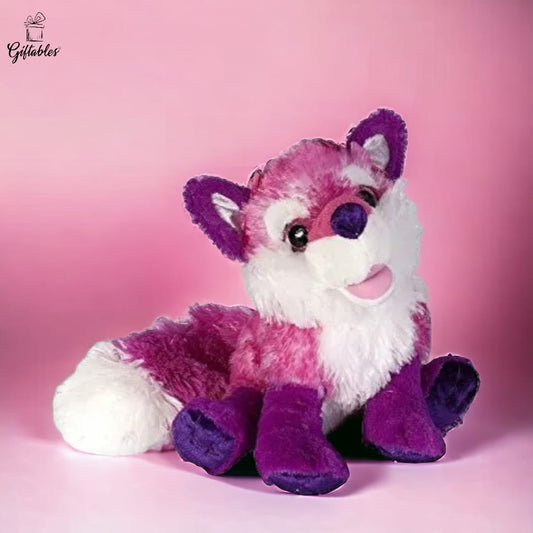 Pink Purple White Fox Stuffed