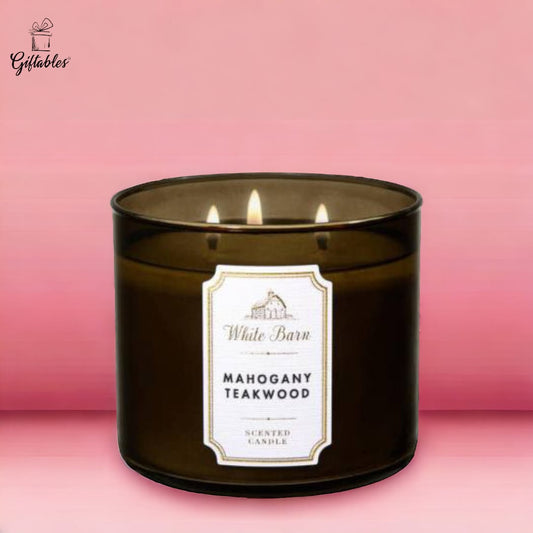 Bath & Body Works Mahogany Teakwood Candle 3 wick